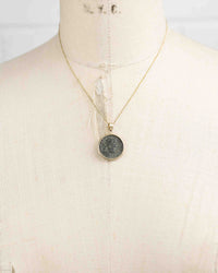 10k Gold Genuine Ancient Roman Coin Necklace (Aurelian; 270-275 A.D.)