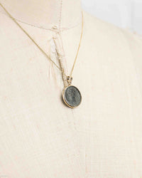 10k Gold Genuine Ancient Roman Coin Necklace (Aurelian; 270-275 A.D.)