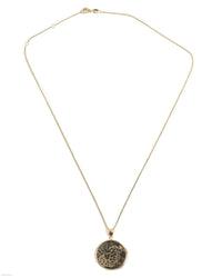 10K Gold Genuine Ancient Greek Coin Necklace (Medusa; 85-65 B.C.)