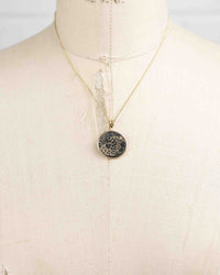 10K Gold Genuine Ancient Greek Coin Necklace (Medusa; 85-65 B.C.)