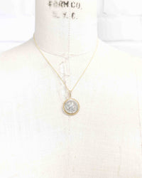 14k Genuine Ancient Roman Coin Necklace (Venus; 55 B.C.)