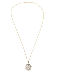 14k Gold Genuine Ancient Roman Coin Necklace (Ceres/Demeter; 56 B.C.)
