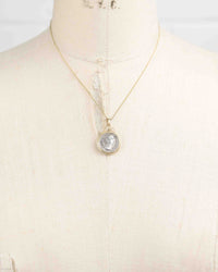 14k Gold Genuine Ancient Roman Coin Necklace (Diva Faustina; 141 A.D.)