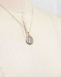 14k Gold Genuine Ancient Roman Coin Necklace (Diva Faustina; 141 A.D.)