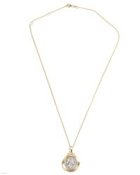 14k Gold Genuine Ancient Roman Coin Necklace (Flora; 57 B.C.)