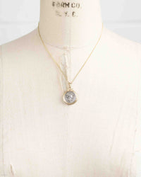 14k Gold Genuine Ancient Roman Coin Necklace (Flora; 57 B.C.)