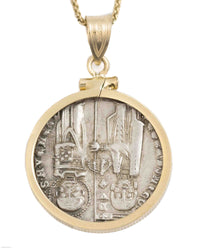 14k Gold Genuine Ancient Medieval Italian Coin Necklace (Venetian Grossi; 1289-1311 A.D.)
