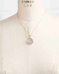 14k Gold Genuine Ancient Medieval Italian Coin Necklace (Venetian Grossi; 1289-1311 A.D.)