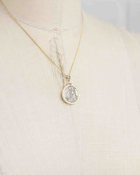 14k Gold Genuine Ancient Medieval Italian Coin Necklace (Venetian Grossi; 1289-1311 A.D.)