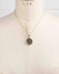14k Gold Genuine Ancient Roman Coin Necklace (Maximianus; 295-299 A.D.)