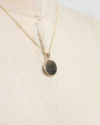 14k Gold Genuine Ancient Greek Coin Necklace (Medusa; 312-281 B.C.)