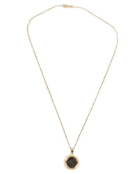 14k Gold Genuine Ancient Greek Coin Necklace (Achilles; 302-286 B.C.)