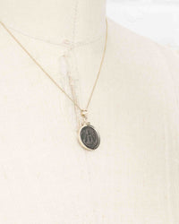 14k Gold Genuine Ancient Greek Coin Necklace (Artemis Bee; 200 B.C.)