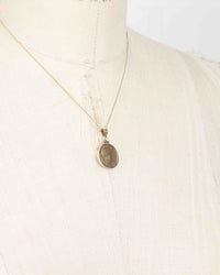 14k Gold Genuine Ancient Greek Coin Necklace (Athena/Owl; 200-133 B.C.)