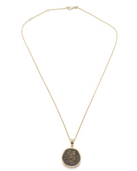 14k Gold Genuine Ancient Greek Coin Necklace (Dionysus; 85-65 B.C.)