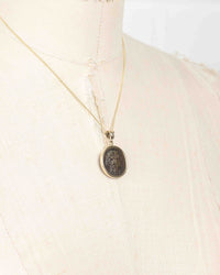 14k Gold Genuine Ancient Greek Coin Necklace (Dionysus; 85-65 B.C.)