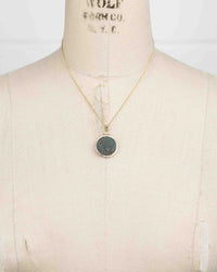 14k Gold Genuine Ancient Greek Coin Necklace (Medusa; 85-65 B.C.)