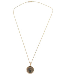 14k Gold Genuine Ancient Roman Coin Necklace (Crispus; 317-326 A.D.)