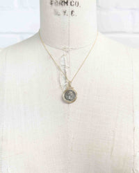 14k Gold Genuine Ancient Roman Coin Necklace (Faustina II; 147-175 A.D.)