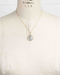 14k Gold Genuine Ancient Roman Coin Necklace (Pietas; 108-107 B.C.)