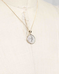 14k Gold Genuine Ancient Roman Coin Necklace (Septimus Severus; 193-211 A.D.)