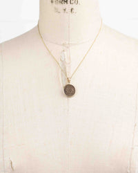 14k Gold Genuine Ancient Constantinople Commemorative Coin Necklace (Romulus & Remus; 330-354 A.D.)