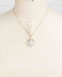 14k Gold Genuine Ancient Roman Coin Necklace (Pietas; 108-107 B.C.)