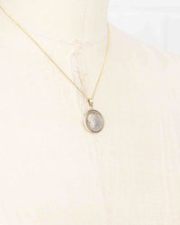 14k Gold Genuine Ancient Roman Coin Necklace (Pietas; 108-107 B.C.)