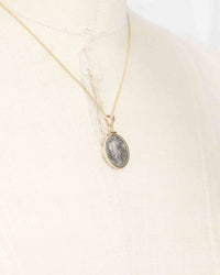 14k Gold Genuine Ancient Greek Coin Necklace (Hadrian 117-138 A.D.)