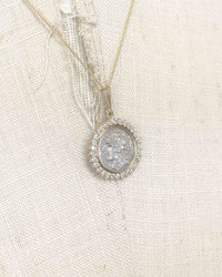 14k Gold & Diamond Genuine Ancient Greek Coin Necklace (Artemis; 125-90 B.C.)