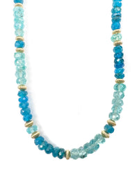 Multi-Blue Apatite Necklace