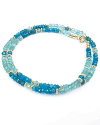 Multi-Blue Apatite Necklace