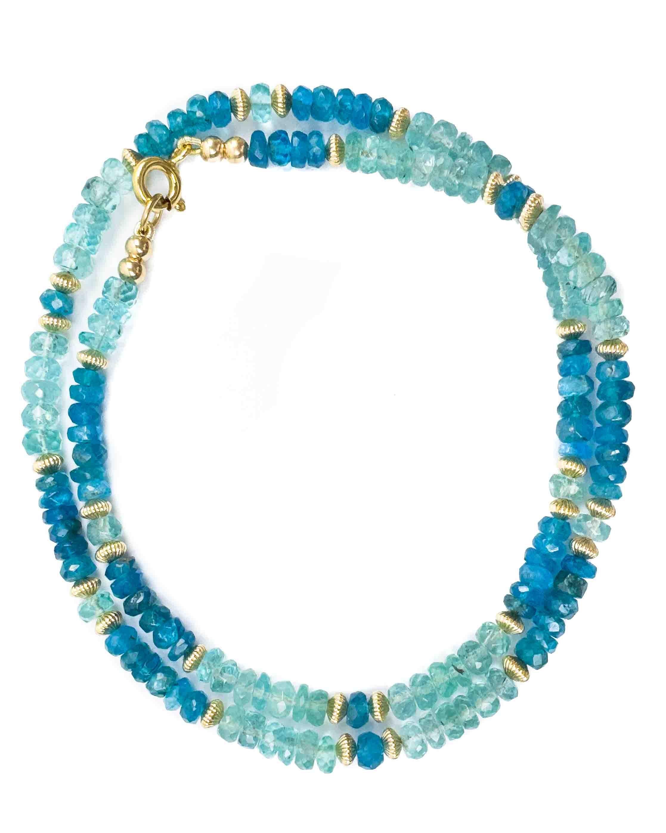 Multi-Blue Apatite Necklace