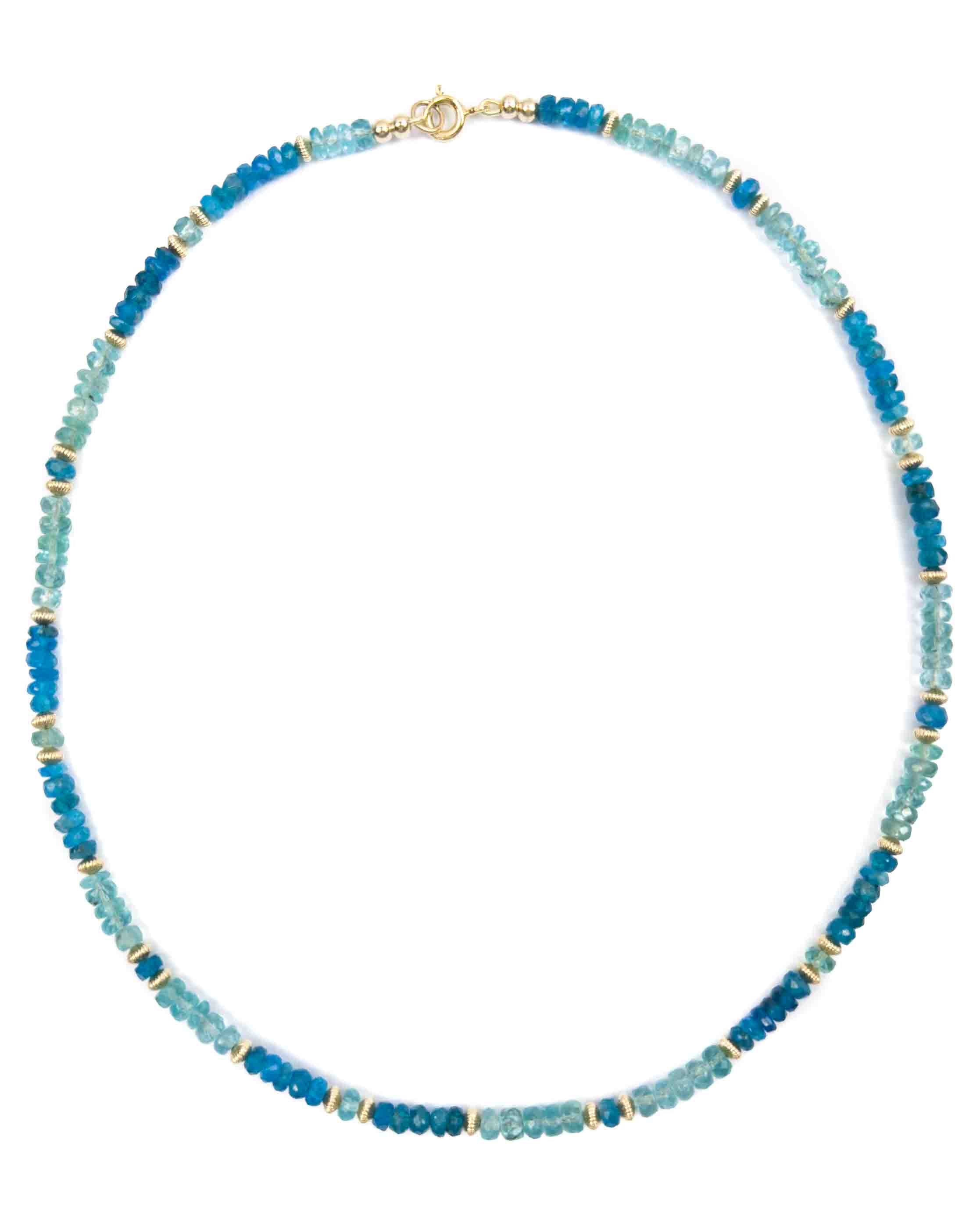 Multi-Blue Apatite Necklace