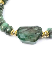 Natural Brazilian Emerald Nugget Necklace