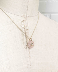 14k Rose Gold Diamond Tropical Flower Necklace