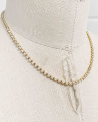 18k Gold Diamond Tennis Necklace