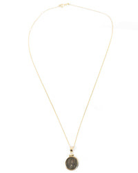 14k Gold Genuine Ancient Roman Coin Necklace (Helena; 330 A.D.)