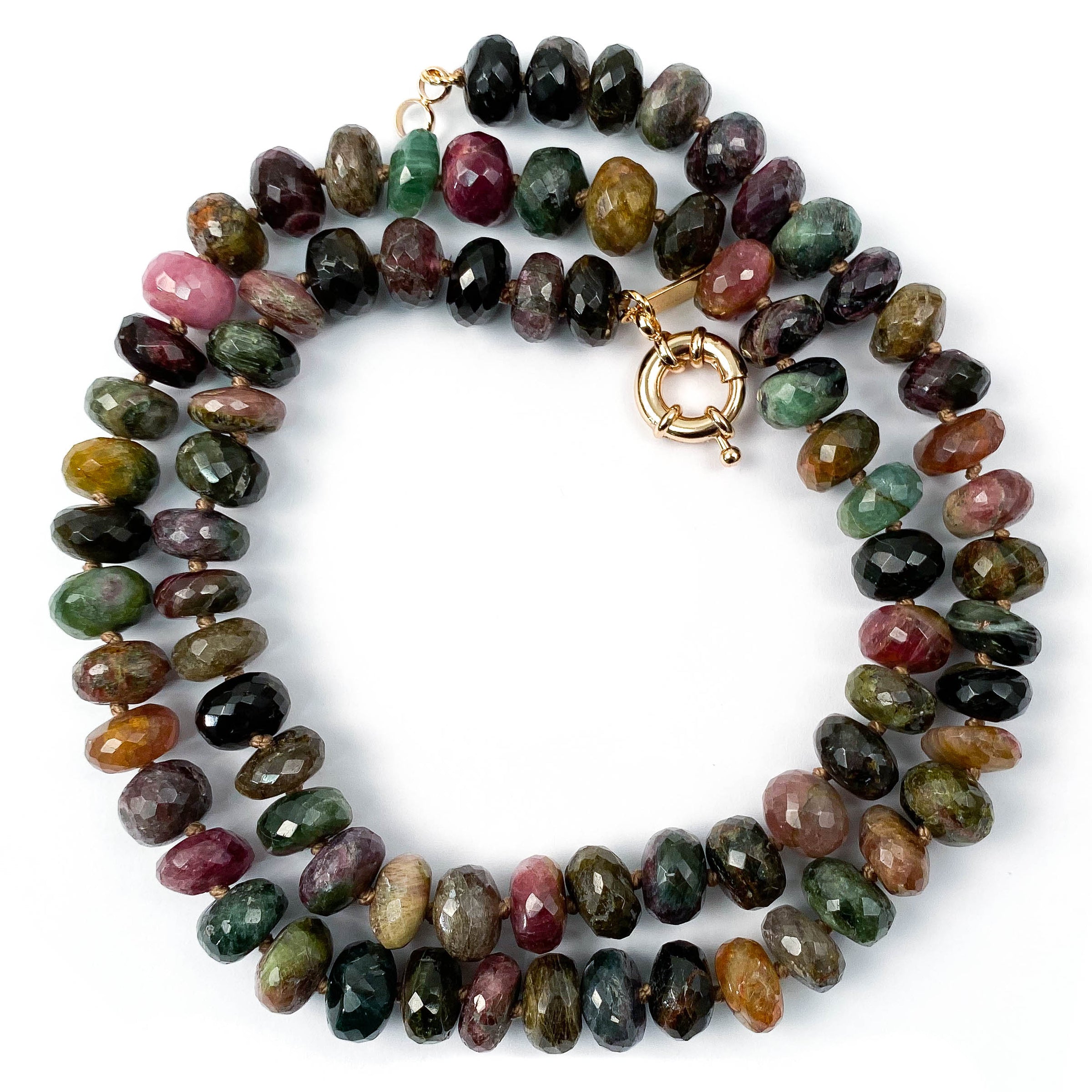 Hand-Knotted Tourmaline Strand Necklace