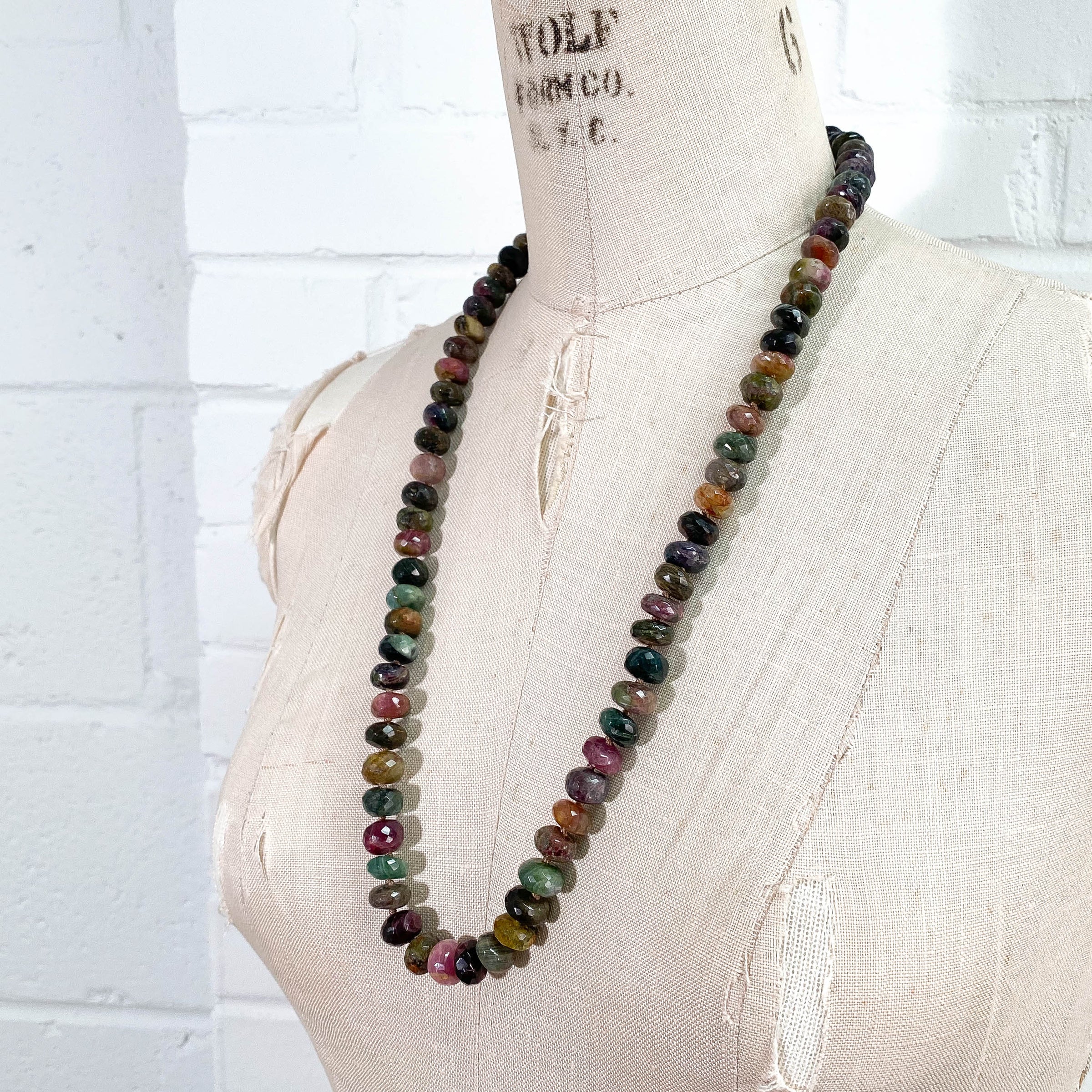 Hand-Knotted Tourmaline Strand Necklace
