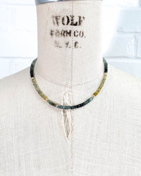 Blue and Yellow Sapphire Necklace