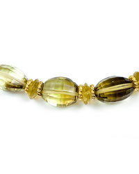 AAA Quality Lemon Quartz Statement Necklace