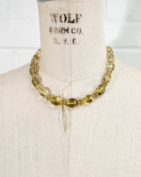 AAA Quality Lemon Quartz Statement Necklace
