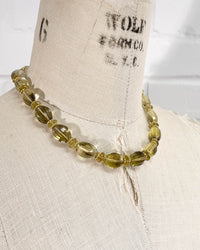 AAA Quality Lemon Quartz Statement Necklace
