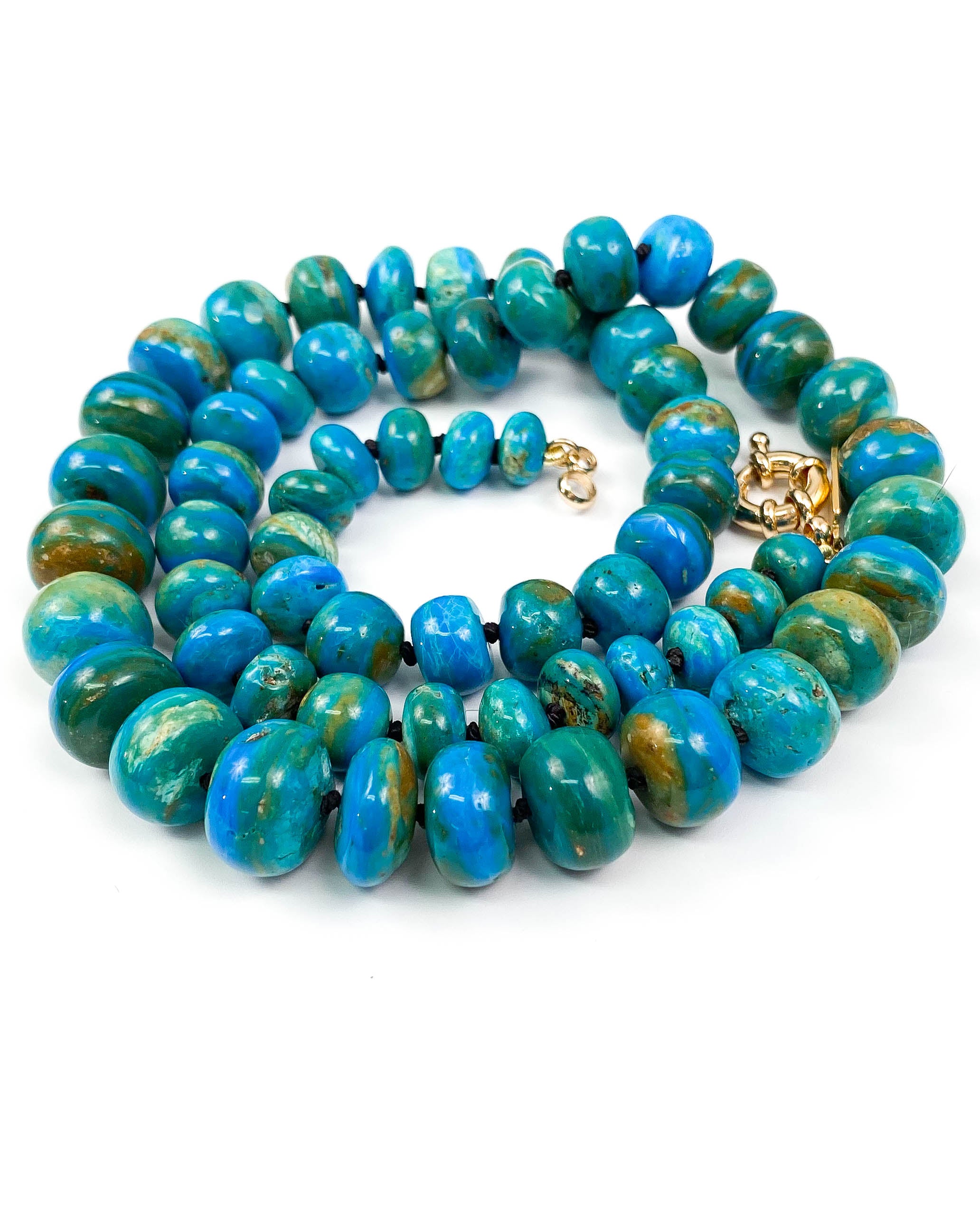 Blue Peruvian Opal Statement Necklace