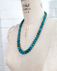 Blue Peruvian Opal Statement Necklace