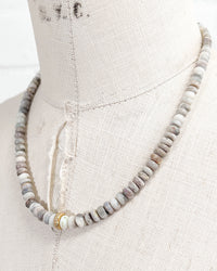 Pavé Diamond & Australian Boulder Opal Necklace