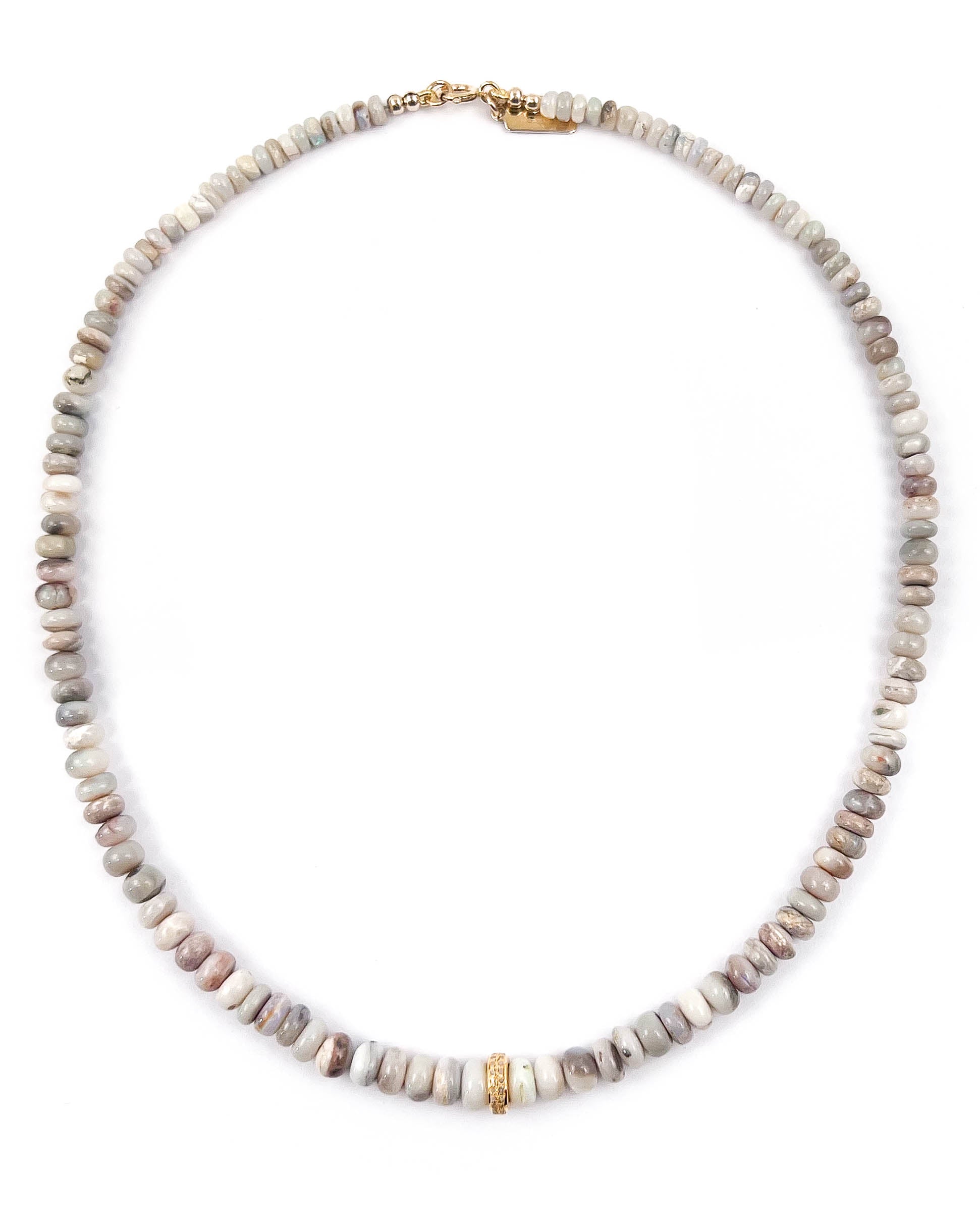 Pavé Diamond & Australian Boulder Opal Necklace