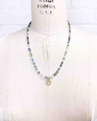 Diamond North Star & Aquamarine Necklace