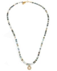Diamond North Star & Aquamarine Necklace